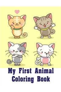 My First Animal Coloring Book