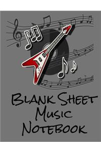 Blank Sheet Music Notebook