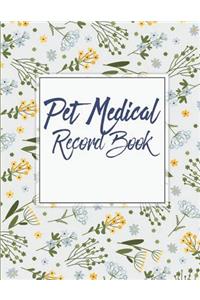 Pet Medical Record Book