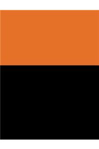 Russet Orange and Black Composition Notebook