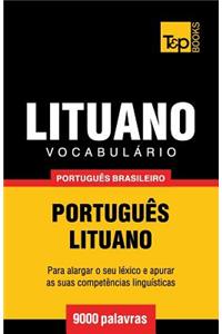Vocabulário Português Brasileiro-Lituano - 9000 palavras