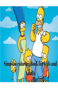 Simpson Coloring Book for Kids and Adults: Simpson Movie Scenes Coloring Book