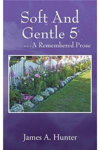 Soft And Gentle 5 ---A Remembered Prose