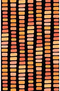 Journal Notebook Abstract Rectangles In Orange