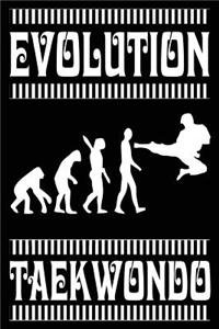 Evolution Taekwondo: Funny Taekwondo Martial Arts Journal for Kids