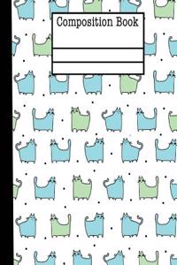 Cats Composition Notebook - 5x5 Quad Ruled