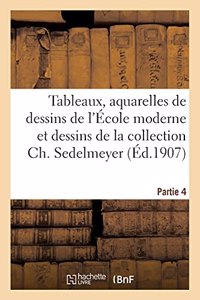 Tableaux, Aquarelles de Dessins de l'École Moderne Et Dessins Anciens