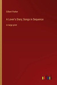 Lover's Diary; Songs in Sequence