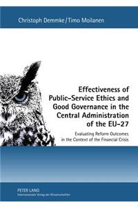 Effectiveness of Public-Service Ethics and Good Governance in the Central Administration of the Eu-27