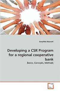 Developing a CSR Program for a regional cooperative bank