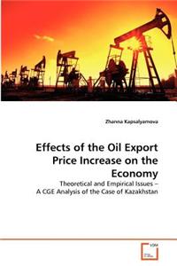 Effects of the Oil Export Price Increase on the Economy