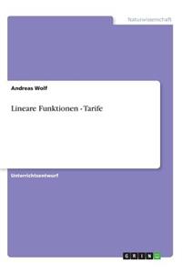 Lineare Funktionen - Tarife