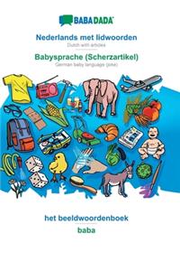 Nederlands met lidwoorden - Babysprache (Scherzartikel), het beeldwoordenboek