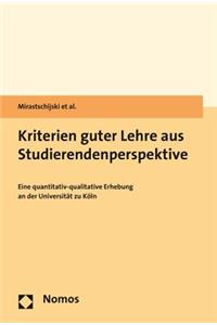 Kriterien Guter Lehre Aus Studierendenperspektive