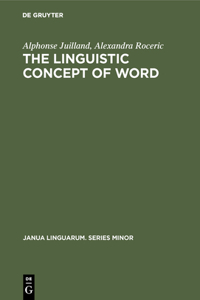 Linguistic Concept of Word