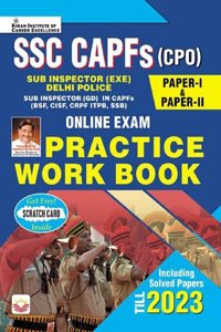 SSC CAPF CPO Online Practice Work Book Paper 1 & Paper 2 (English Medium) (4409)