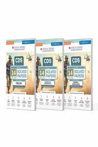 Oswaal CDS (Combined Defence Services) Yearwise 14 Solved Papers (2018-2024) (II) Elementary Mathematics, English & GK (Set of 3 Books) For 2025 Exam