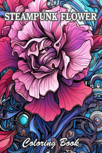 Steampunk Flower Coloring Book