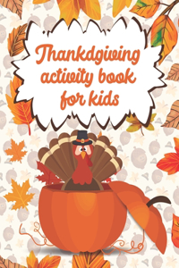 Thanksgiving activity book for kids