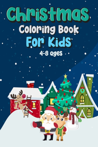 Christmas Coloring Book For Kids Age 4-8