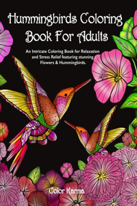 Hummingbirds Coloring Book For Adults