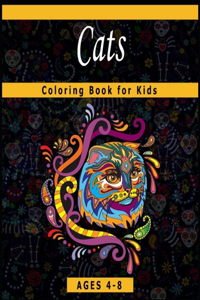 Cats Coloring Book for Kids Ages 4-8