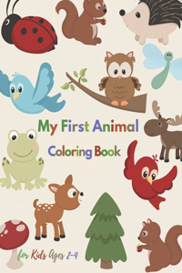 My First Animal Coloring Book for Kids Ages 2-4