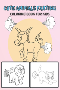 Cute Animals Farting Coloring Book For Kids