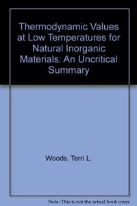 Thermodynamic Values at Low Temperature for Natural Inorganic Materials