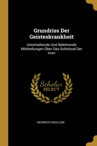 Grundriss Der Geisteskrankheit