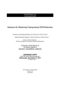 Indicators for Monitoring Undergraduate Stem Education