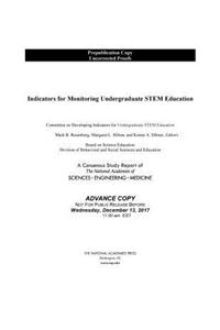 Indicators for Monitoring Undergraduate STEM Education