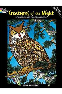 Creatures of the Night Stained Glass Coloring Book