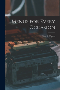 Menus for Every Occasion