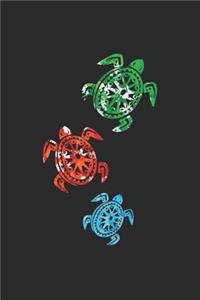 Colored Tribal Turtles