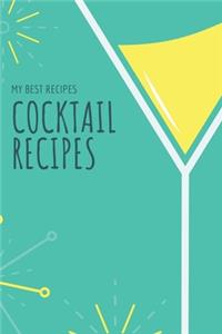 Cocktail Recipes Notizbuch