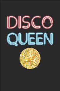 Dancing Notebook - Disco Queen Retro 70's Seventies Disco Ball - Dancing Journal