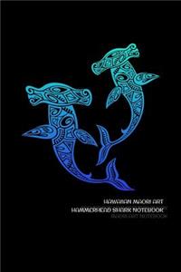 Hawaiian Maori Art Hammerhead Shark Notebook