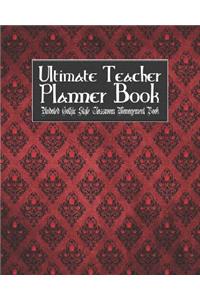 Ultimate Teacher Planner Book Undated Gothic Style Classroom Management Book