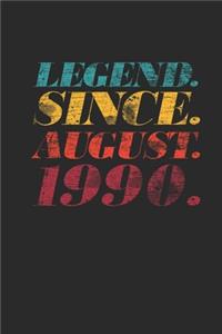 Legend Since August 1990