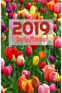 2019 Daily Planner Tulips Design