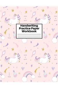 Handwriting Practice Paper Workbook