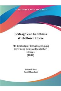 Beitrage Zur Kenntniss Wirbelloser Thiere