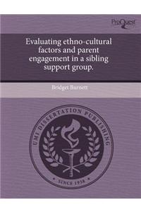 Evaluating Ethno-Cultural Factors and Parent Engagement in a Sibling Support Group