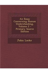 An Essay Concerning Human Understanding, Volume 2
