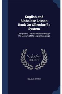 English and Sinhalese Lesson Book On Ollendorff's System