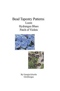 Bead Tapestry Patterns loom Hydrangea Blues Patch of Violets