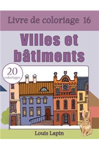 Livre de coloriage villes et bâtiments