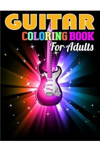 Guitar Coloring Book for Adults