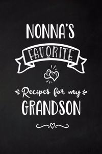 Nonna's Favorite, Recipes for My Grandson